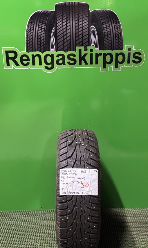 185/70R13 Nankang NK Snow SW7 86T nasta 7mm / 4P15-3