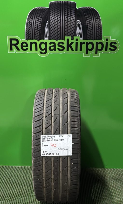 245/40R19 BestDrive Summer 98Y kesä 7mm / 4V15-4