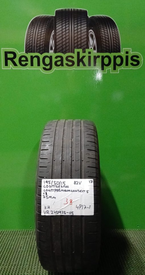195/50R15 Continental ContiPremiumContact 5 82V kesä 3,5mm / 4P17-1