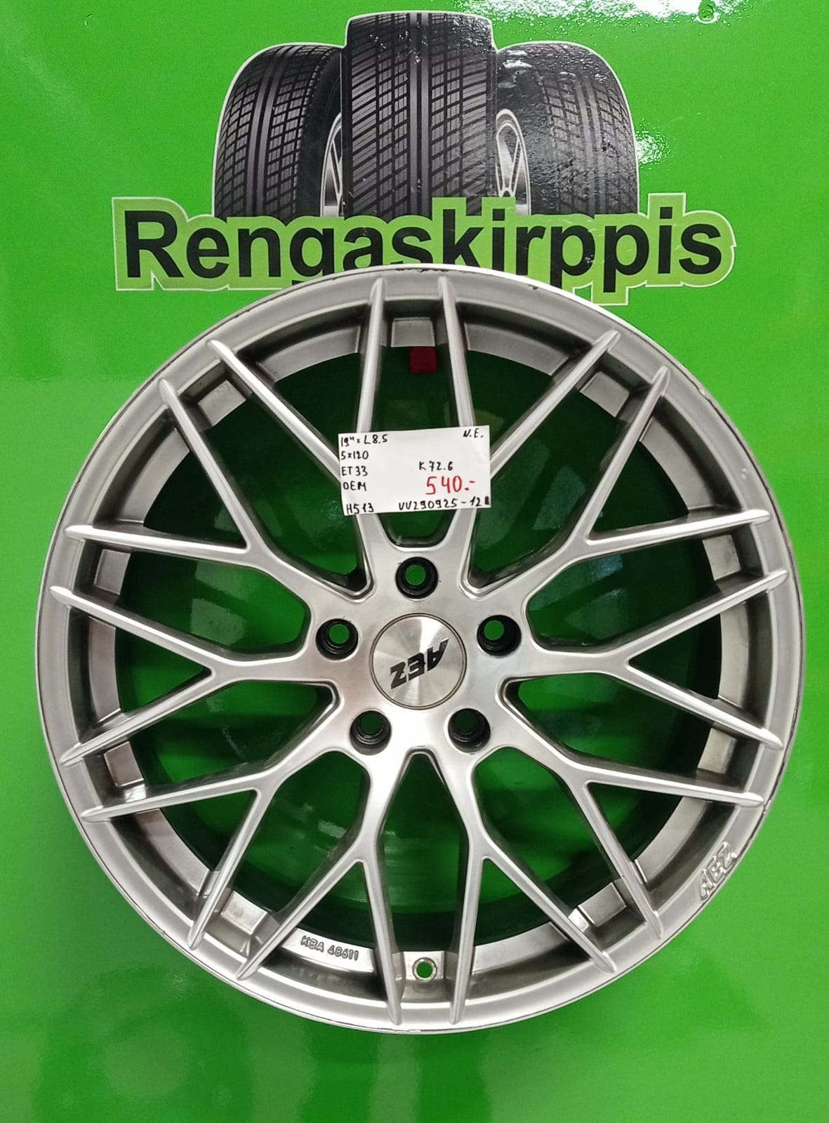 19" 5x120 ET33 KR72,6 L8,5" Oem / H513