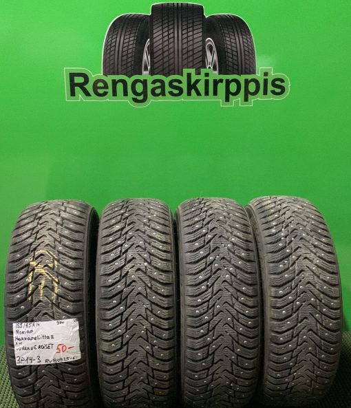 185/65R14 Nokian HKPL 8 90T nasta uudenveroiset / 3P14-3