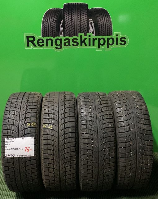 195/55R16 Michelin X-Ice 91H kitka uudenveroiset / 2P11-2