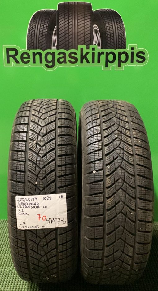 225/65R17 GoodYear UltraGrip Ice 102T kitka 6mm / 4V17-6