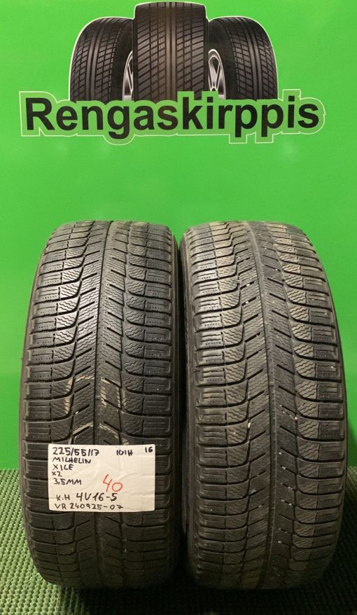 225/55R17 Michelin X-Ice 101H kitka 3,5mm / 4V16-5