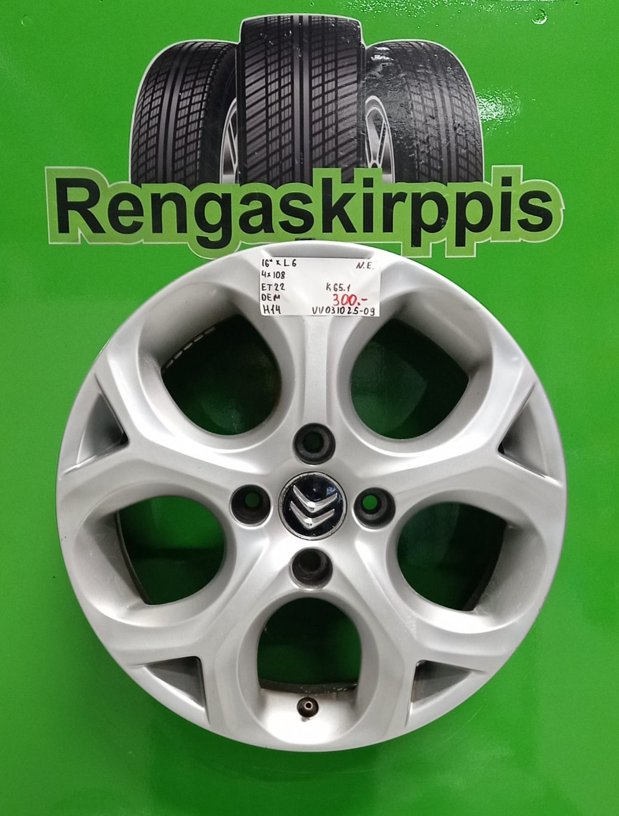 16" 4x108 ET22 KR65,1 L6" Oem / H14