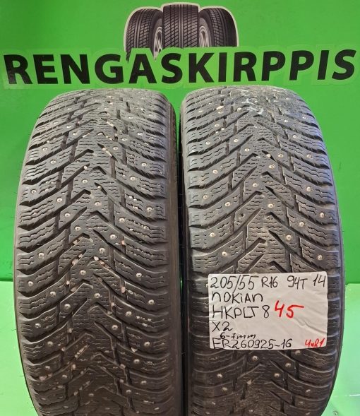 205/55R16 Nokian HKPL 8 94T nasta 6-7mm / 4V21