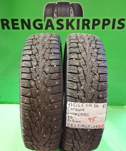 175/65R14 Cordiant SnowCross 82T nasta 8-9mm / 2P14