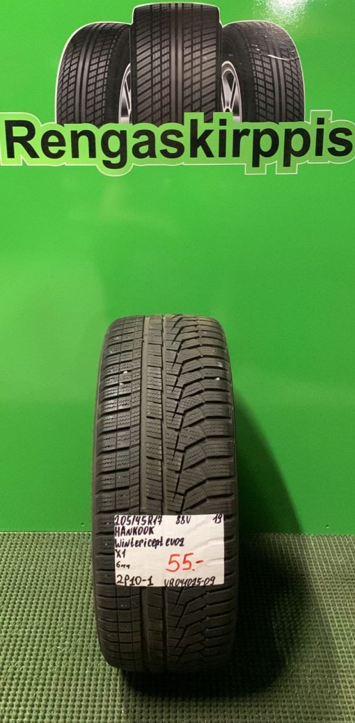 205/45R17 Hankook Winter ICept Evo2 88V kitka 6mm / 2P10-1