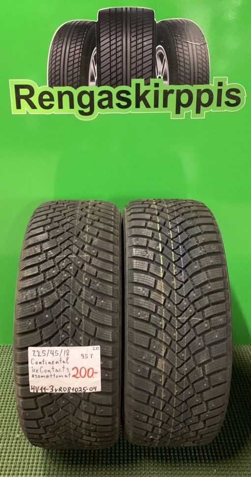 225/45R18 Continental IceContact 3 95T nasta ajamattomat / 4V11-3
