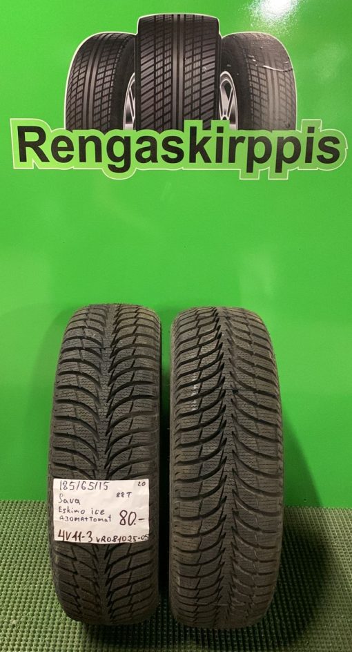 185/65R15 Sava Eskimo Ice 88T kitka ajamattomat / 4V11-3