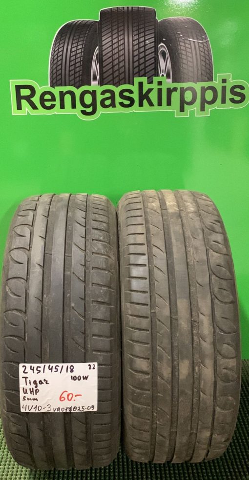 245/45R18 Tigar UHP 100W kesä 5mm / 4V10-3