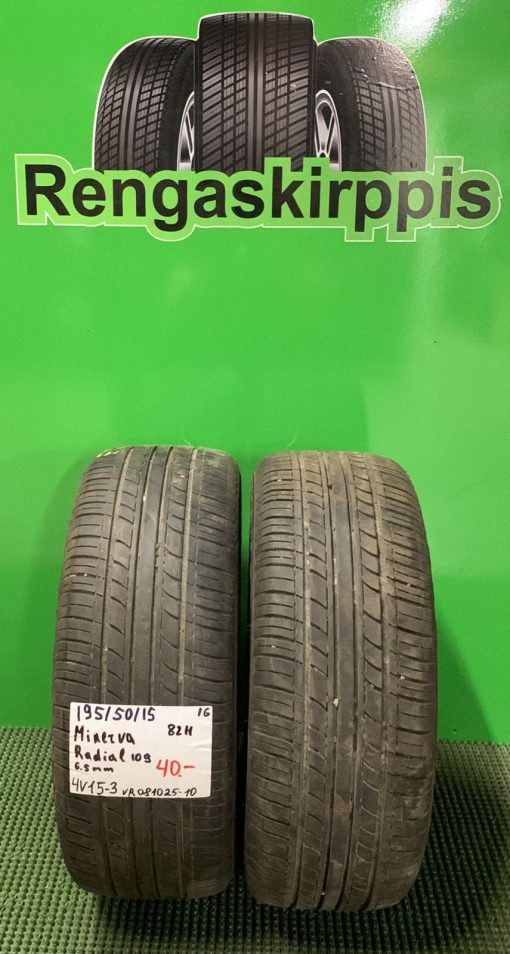 195/50R15 Minerva Radial 109 82H kesä 6,5mm / 4V15-3