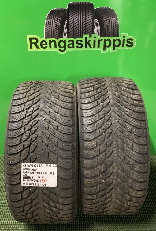 315/40R21 Nokian HKPL R3 115T kitka 8-9mm / 1P10-1