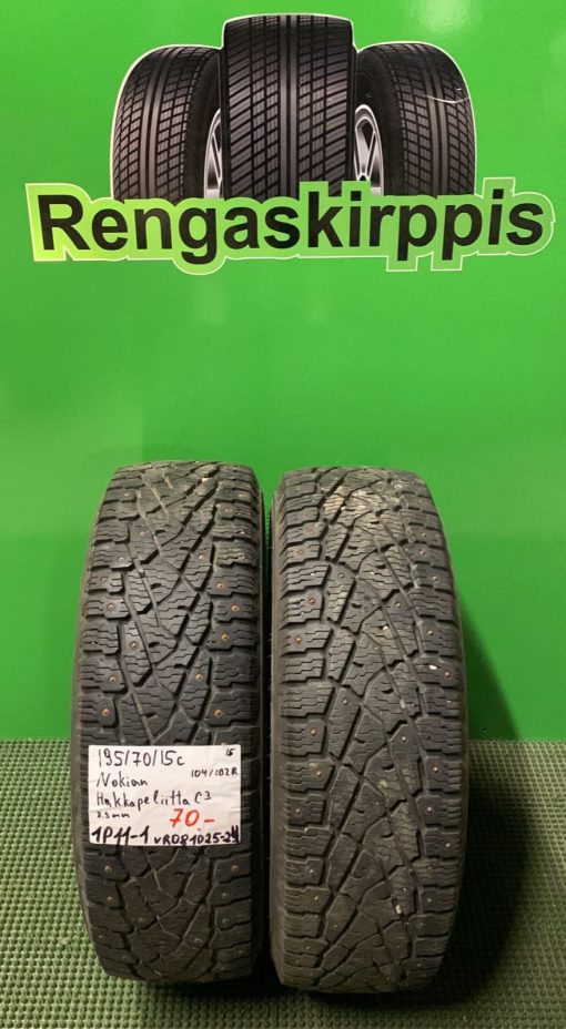 195/70R15C Nokian HKPL C3 104/102R nasta 8,5mm / 1P11-2