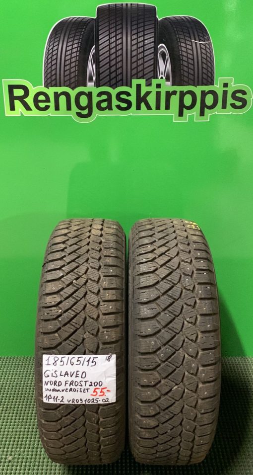 185/65R15 Gislaved NordFrost 200 nasta uudenveroiset / 1P11-2