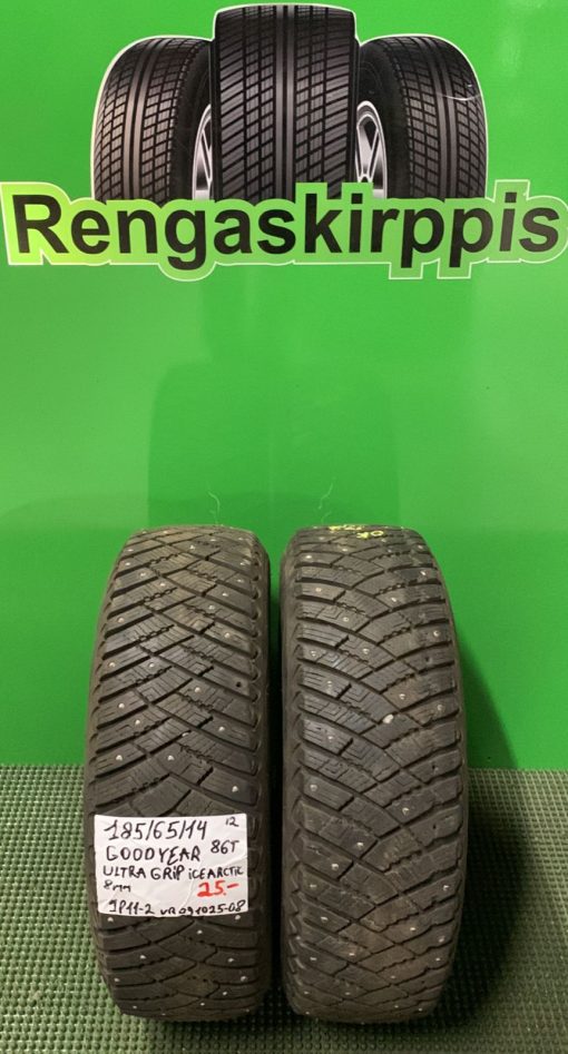 185/65R14 GoodYear UltraGrip Ice Arctic 86T nasta 8mm / 1P11-2