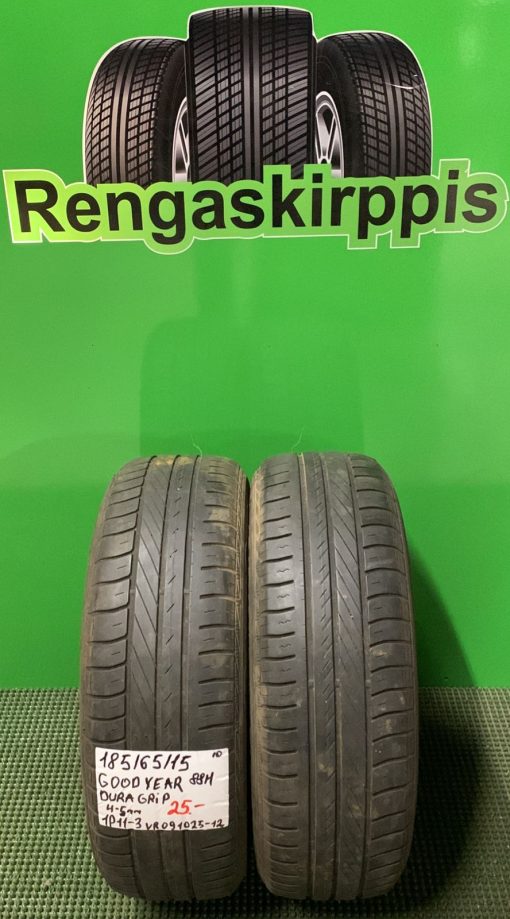 185/65R15 GoodYear DuraGrip 88H kesä 4-5mm / 1P11-3
