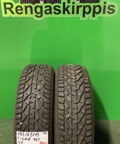 195/65R15 Tigar Ice 95T nasta uudenveroiset / 1P11-3