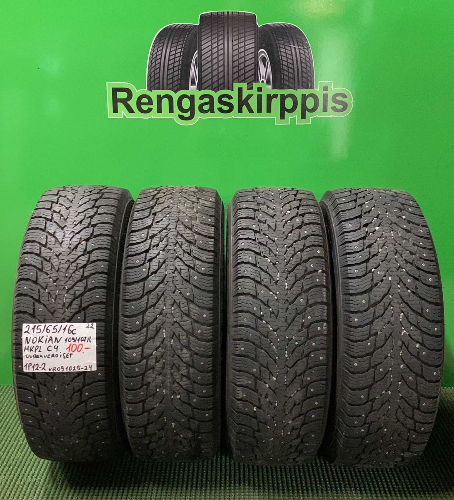 215/65R16C Nokian HKPL C4 109/107R nasta uudenveroiset / 1P12-2