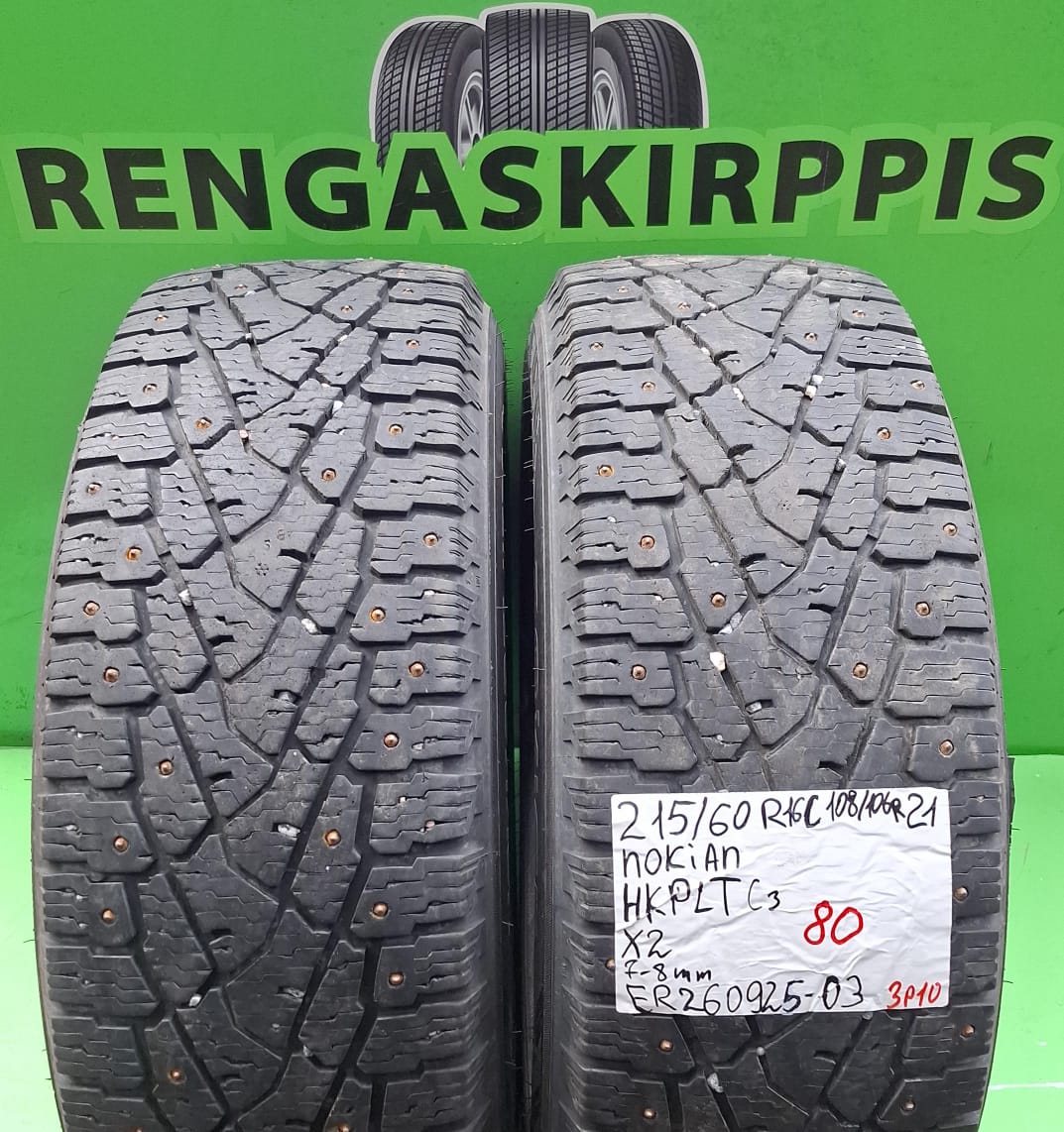 215/60R16C Nokian HKPL C3 108/106R nasta 7-8mm / 3P10
