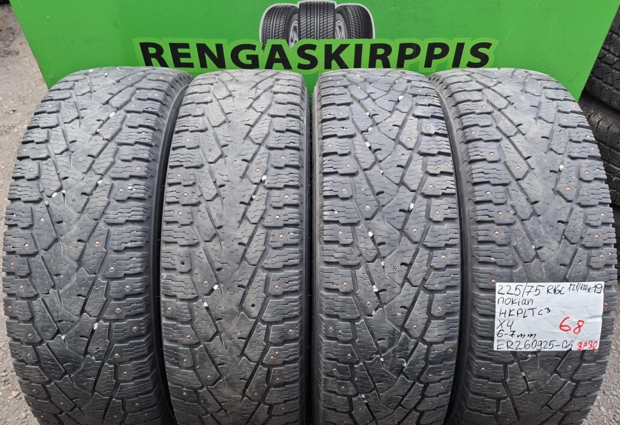 225/75R16C Nokian HKPL C3 121/120R nasta 6-7mm / 3P30