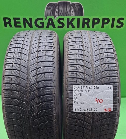 215/55R16 Michelin X-Ice 97H kitka 4-5mm / 4V32
