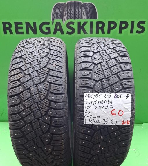 185/55R15 Continental IceContact 2 86T nasta 6-7mm / 2P32