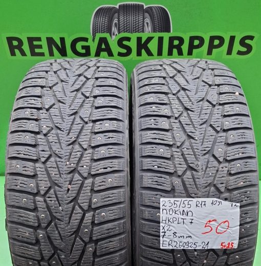 235/55R17 Nokian HKPL 7 109T nasta 7-8mm / 5V25