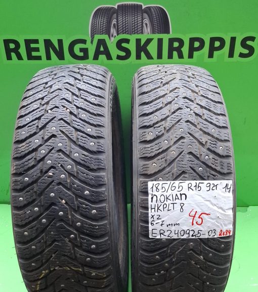 185/65R15 Nokian HKPL 8 92T nasta 6-7mm / 2V34
