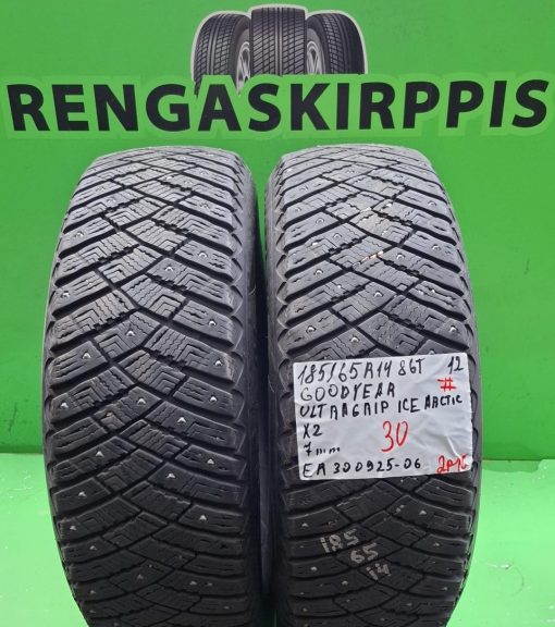 185/65R14 GoodYear UltraGrip Ice Arctic 86T nasta 7mm # / 2P15