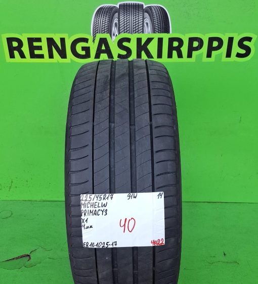 225/45R17 Michelin Primacy 3 91W kesä 4mm / 4P22