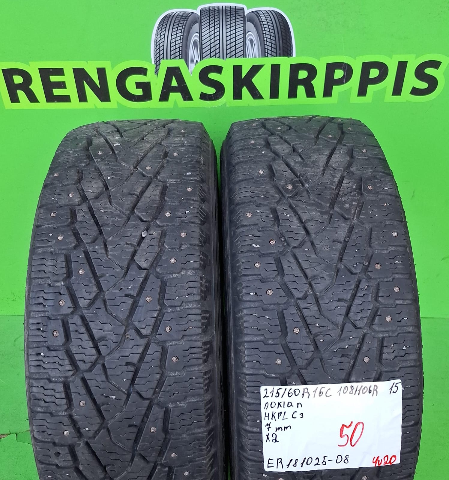 215/60R16C Nokian HKPL C3 108/106R nasta 7mm / 4V20