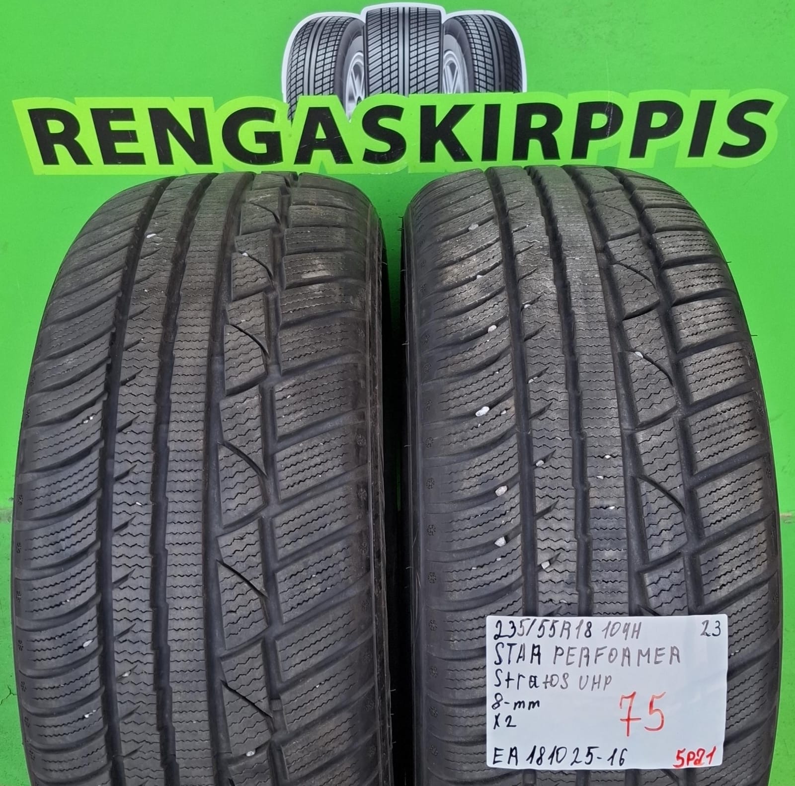 235/55R18 Star Performer Stratos UHP 104H kitka 8mm / 5P21