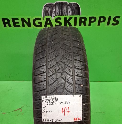 235/60R18 GoodYear UltraGrip Ice SUV 107T kitka 5mm / 5P30