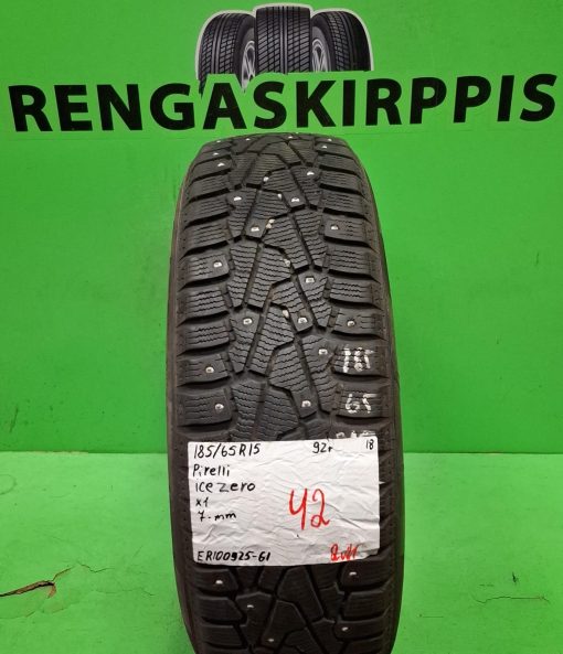 185/65R15 Pirelli Ice Zero 92T nasta 7mm / 2V21