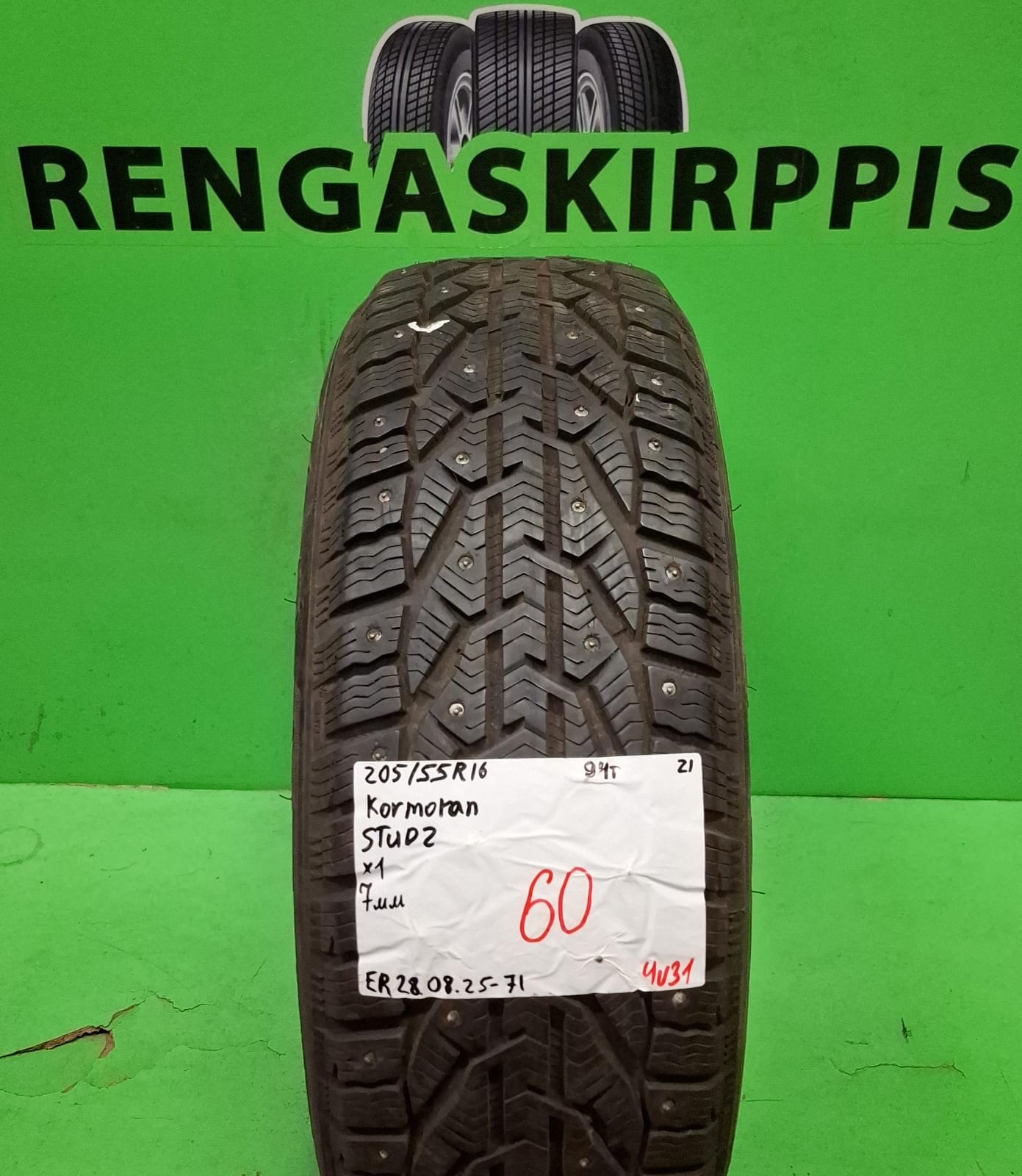 205/55R16 Kormoran Stud 2 94T nasta 7mm / 4V31