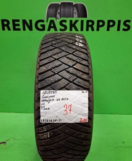 185/55R15 GoodYear UltraGrip Ice Arctic 86T nasta 7,5mm / 2V31