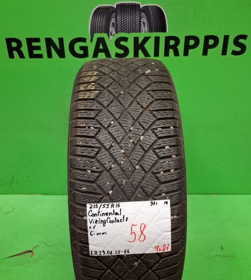 215/55R16 Continental VikingContact 7 97T kitka 6mm / 4V21