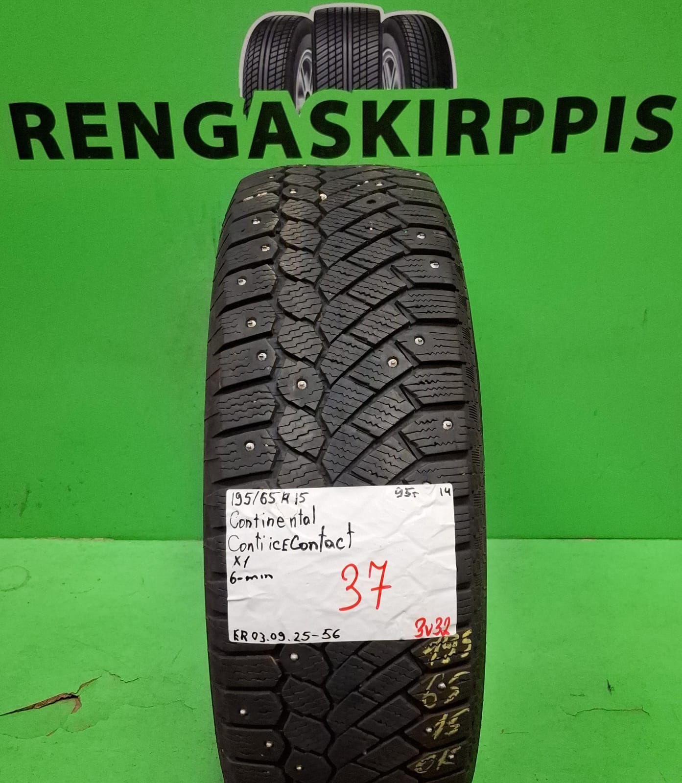 195/65R15 Continental ContiIceContact 95T nasta 6mm / 3V32