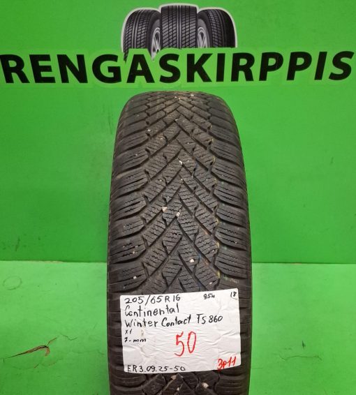 205/65R16 Continental WinterContact TS860 95H kitka 7mm / 3P11