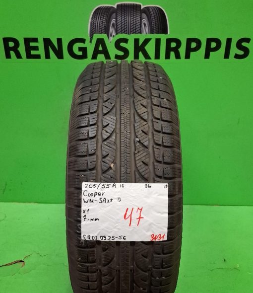 205/55R16 Cooper WM SA2+ 91H kitka 7mm / 3P31