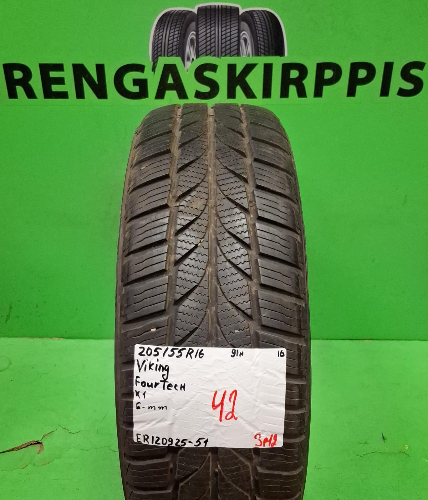 205/55R16 Viking Fourtech 91H kitka 6mm / 3P12