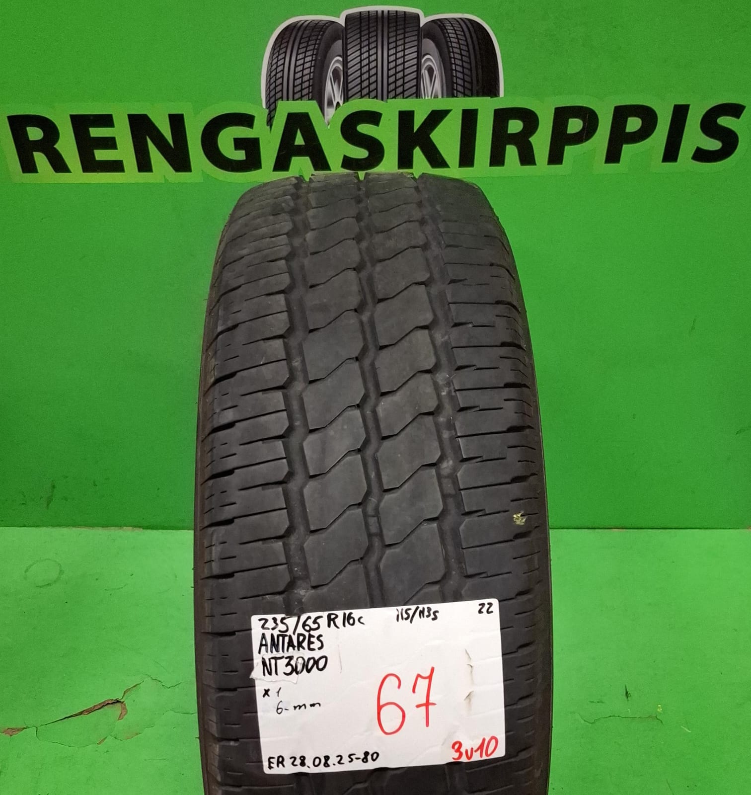235/65R16C Antares NT3000 115/113S kesä 6mm / 3V10