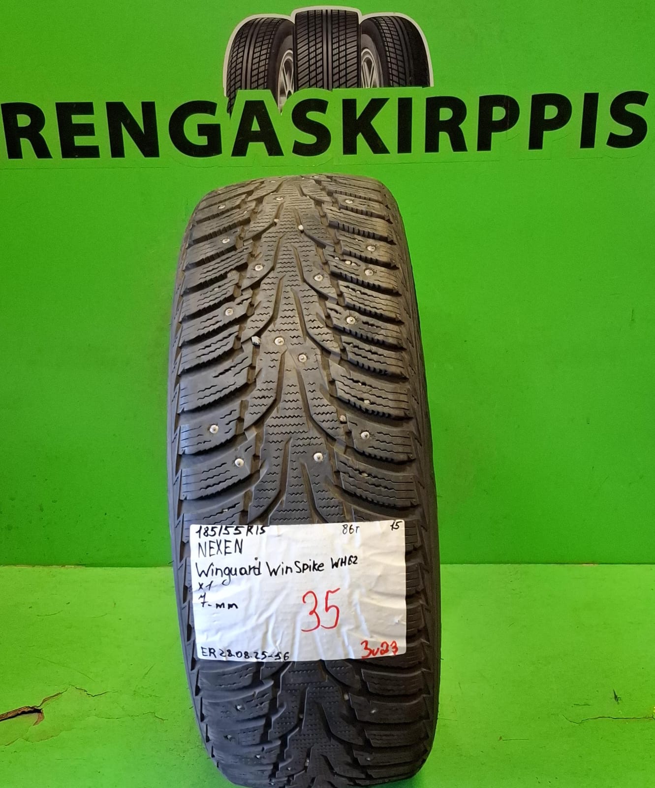 185/55R15 Nexen Winguard Winspike WH62 86T nasta 7mm / 3V23