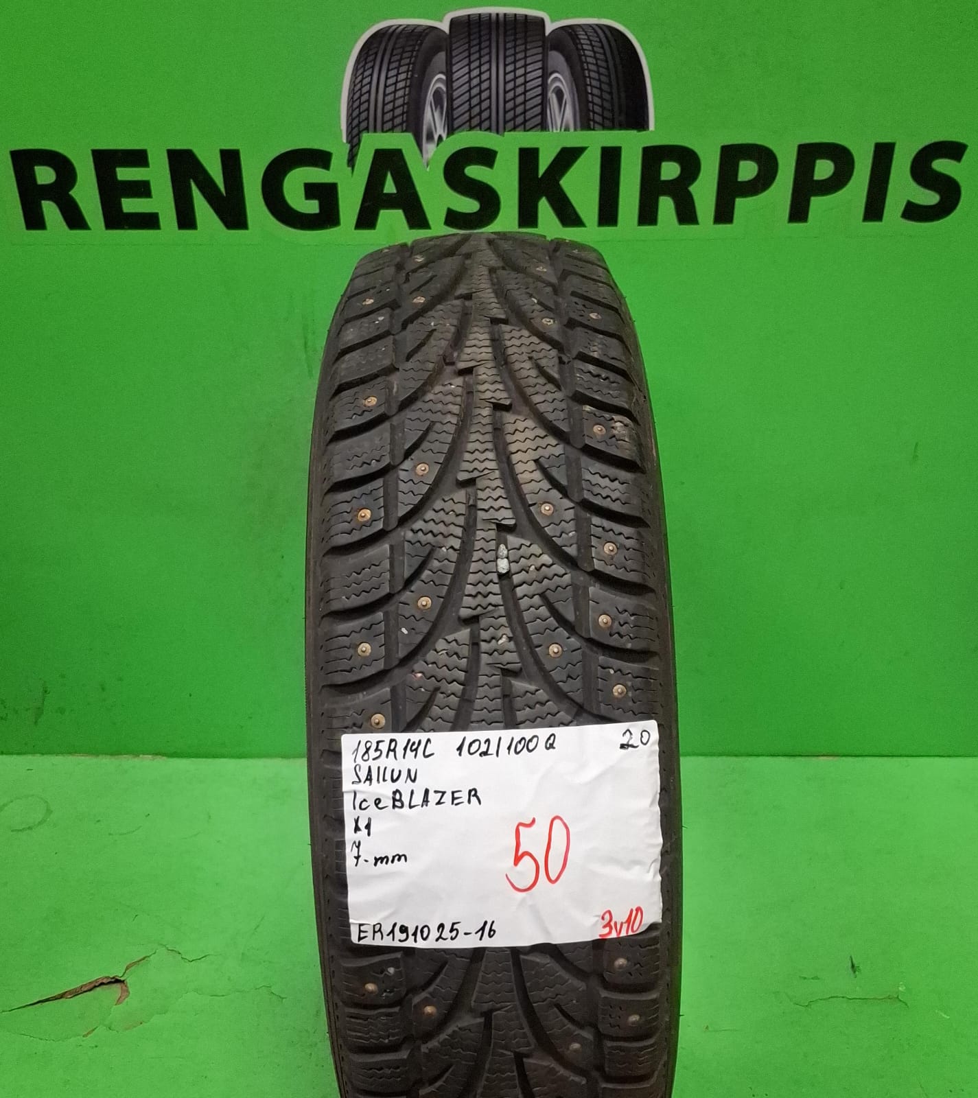 185/80R14C Sailun Ice Blazer 102/100Q nasta 7mm / 3V10