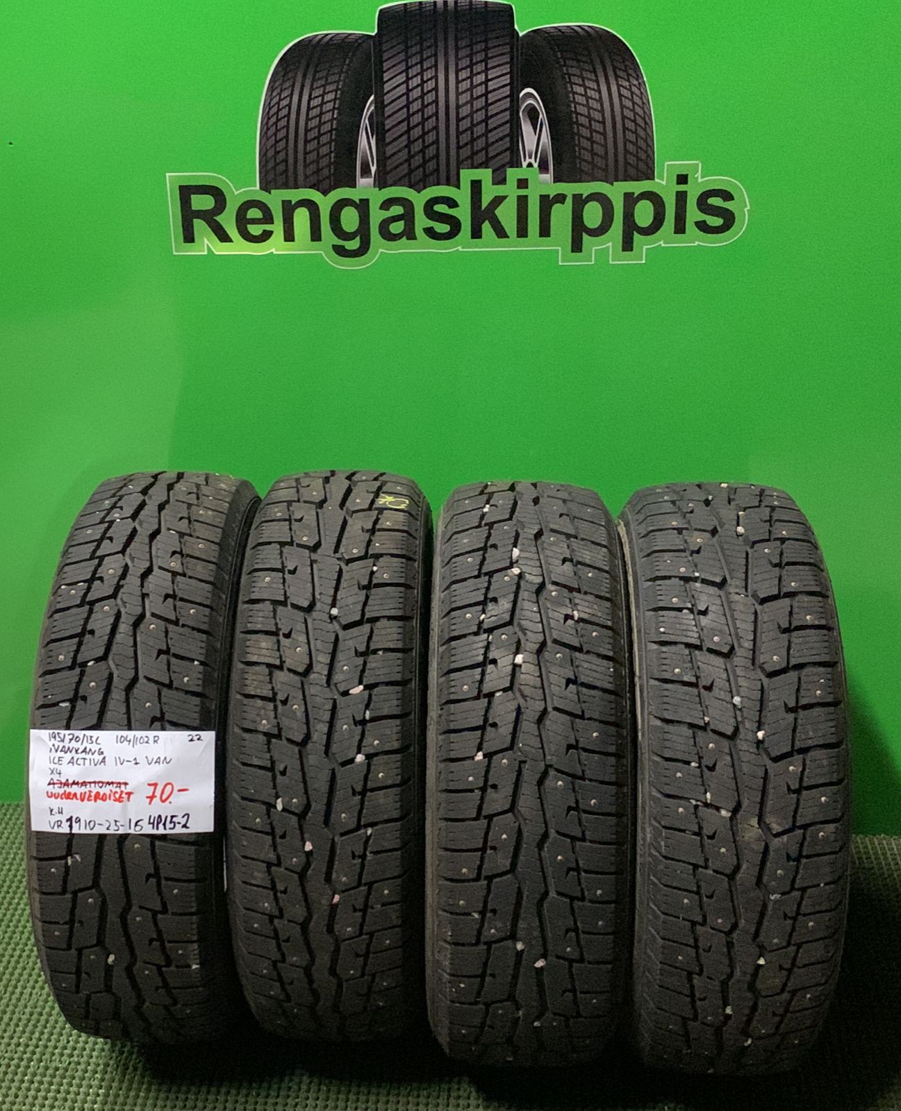 195/70R15C Nankang Ice Activa IV-1 Van 104/102R nasta / 4P15-2