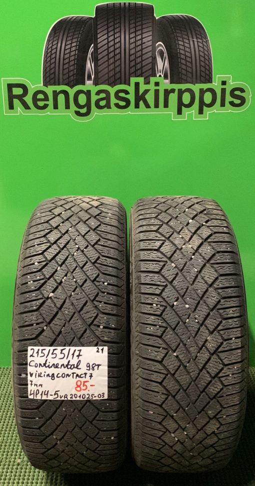 215/55R17 Continental VikingContact 7 98T kitka 7mm / 4P14-5