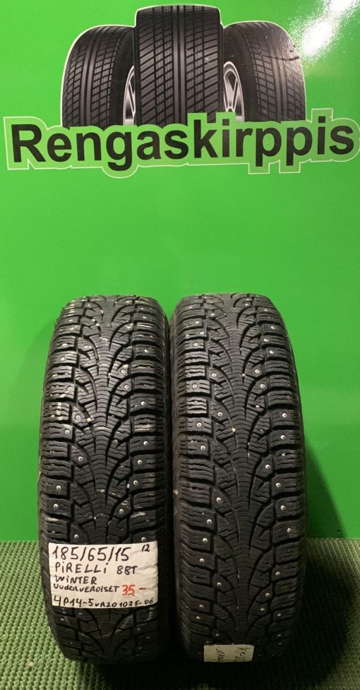 185/65R15 Pirelli Winter 88T nasta uudenveroiset / 4P14-5