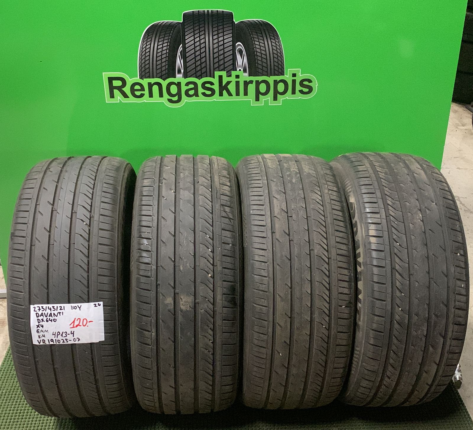 275/45R21 Davanti DX640 110Y kesä 6mm / 4P13-4