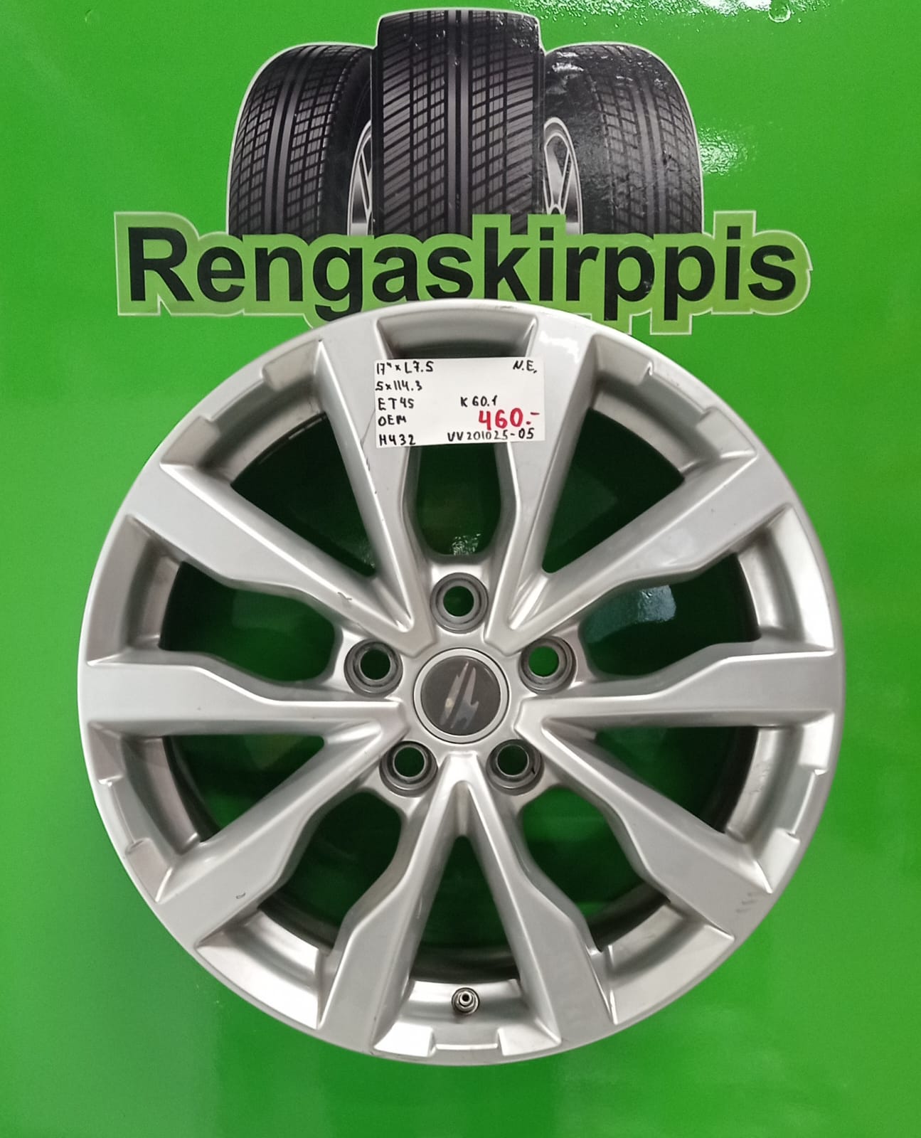 17" 5x114,3 ET45 KR60,1 L7,5" Oem / H432